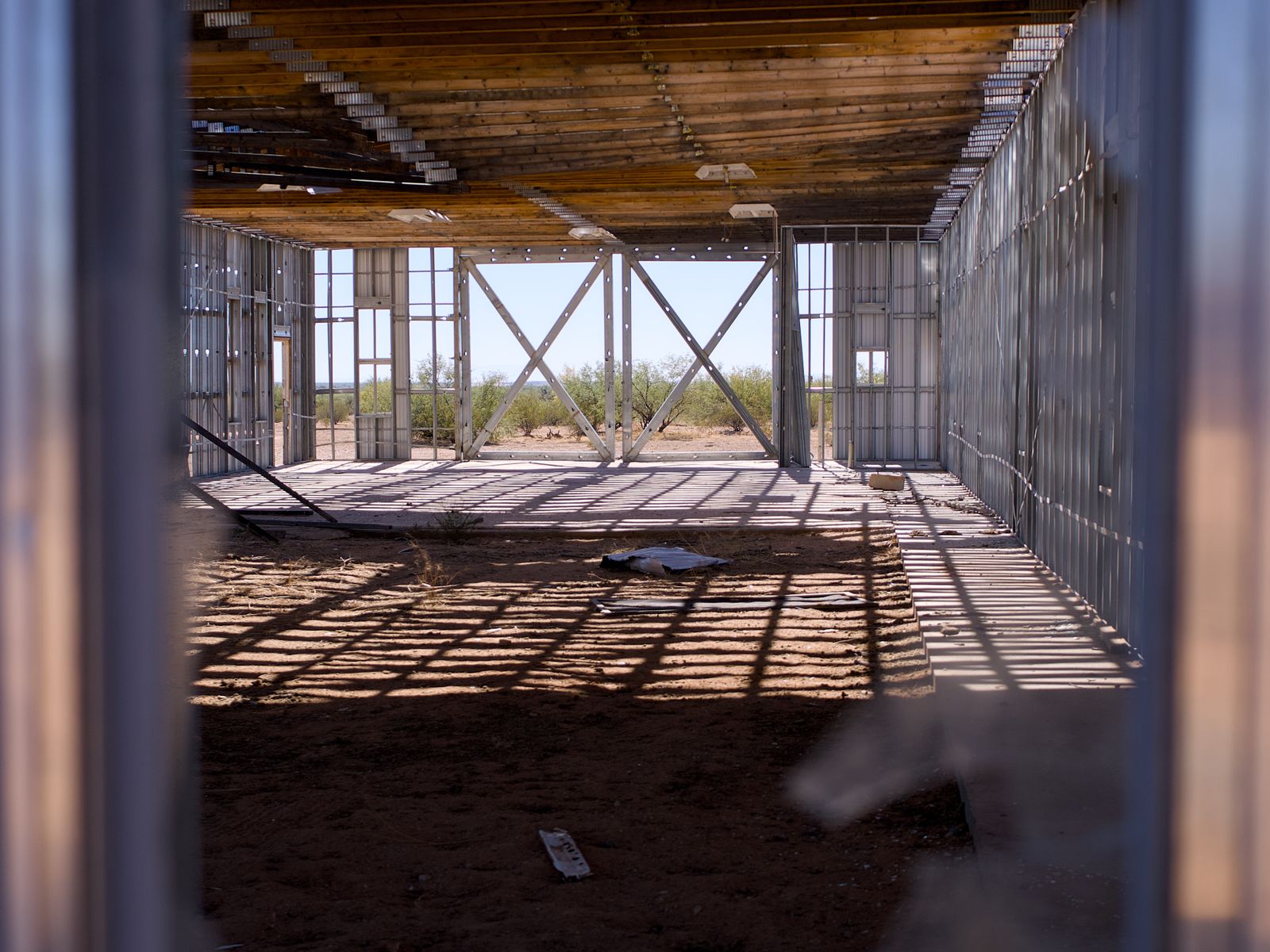 Interior View of Construction Site Building