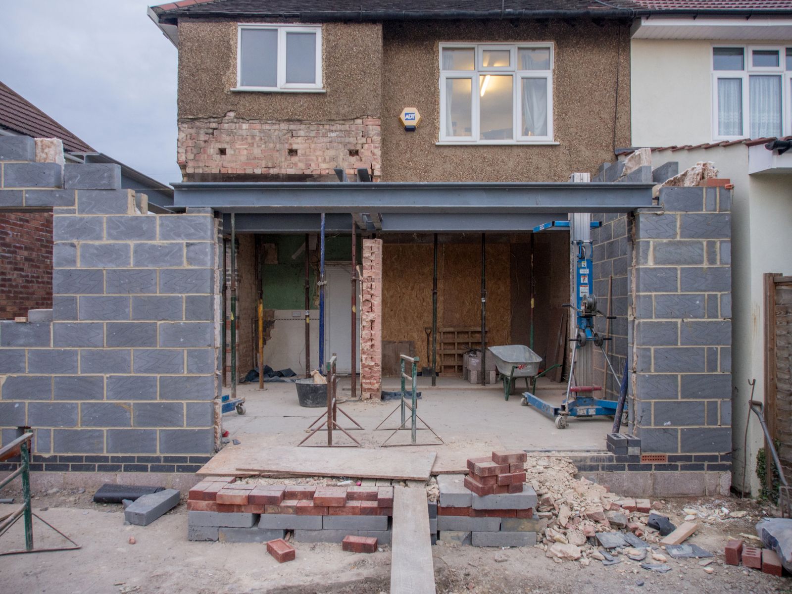 Brick House Under Construction